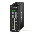 12 puertos 2.5g Switch de Ethernet Industrial Managed Poe